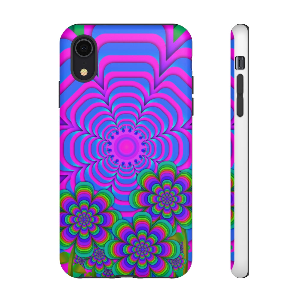 Sun Gazer Purple Flower Of Life iPhone Case