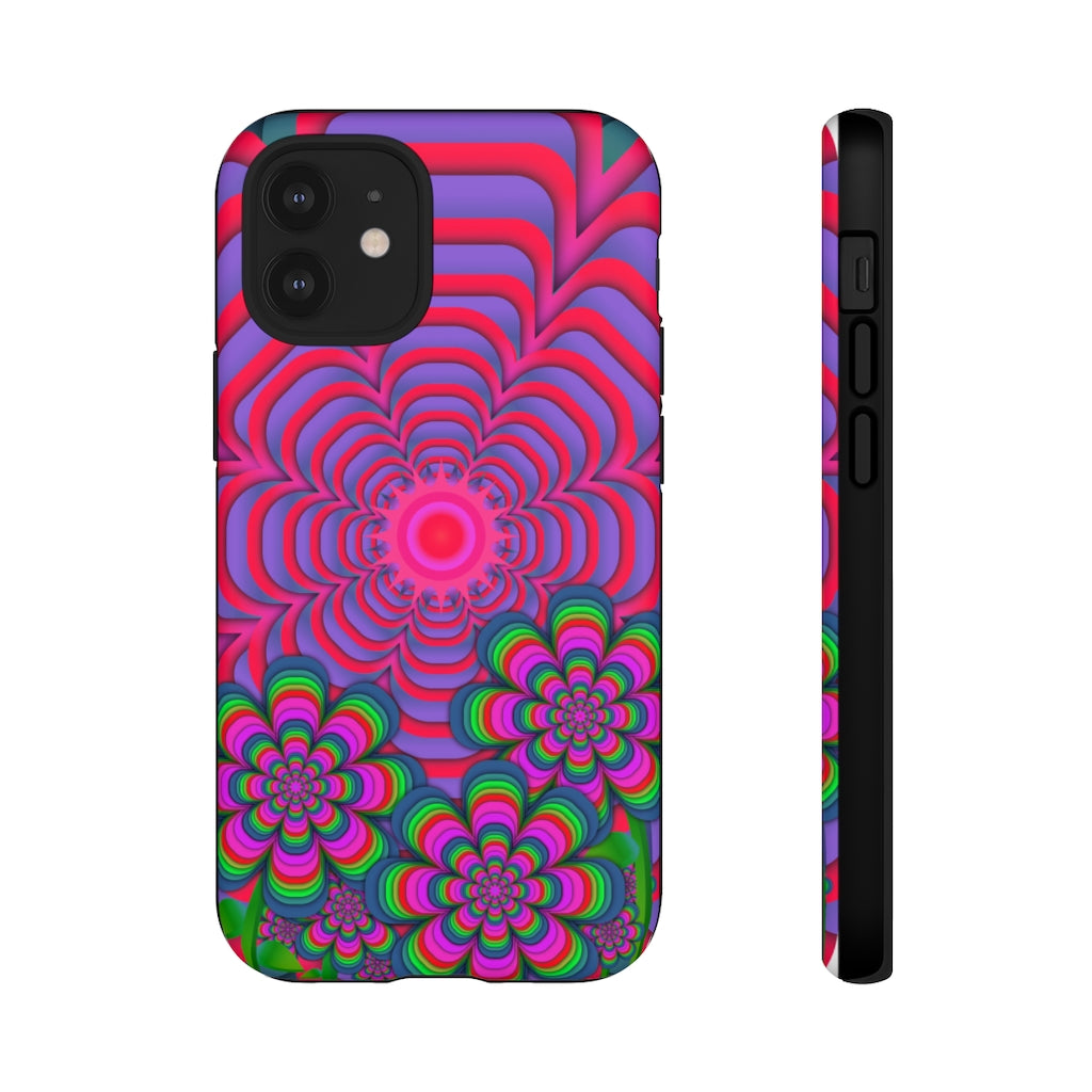 Sun Gazer Red Flower Of Life iPhone Case