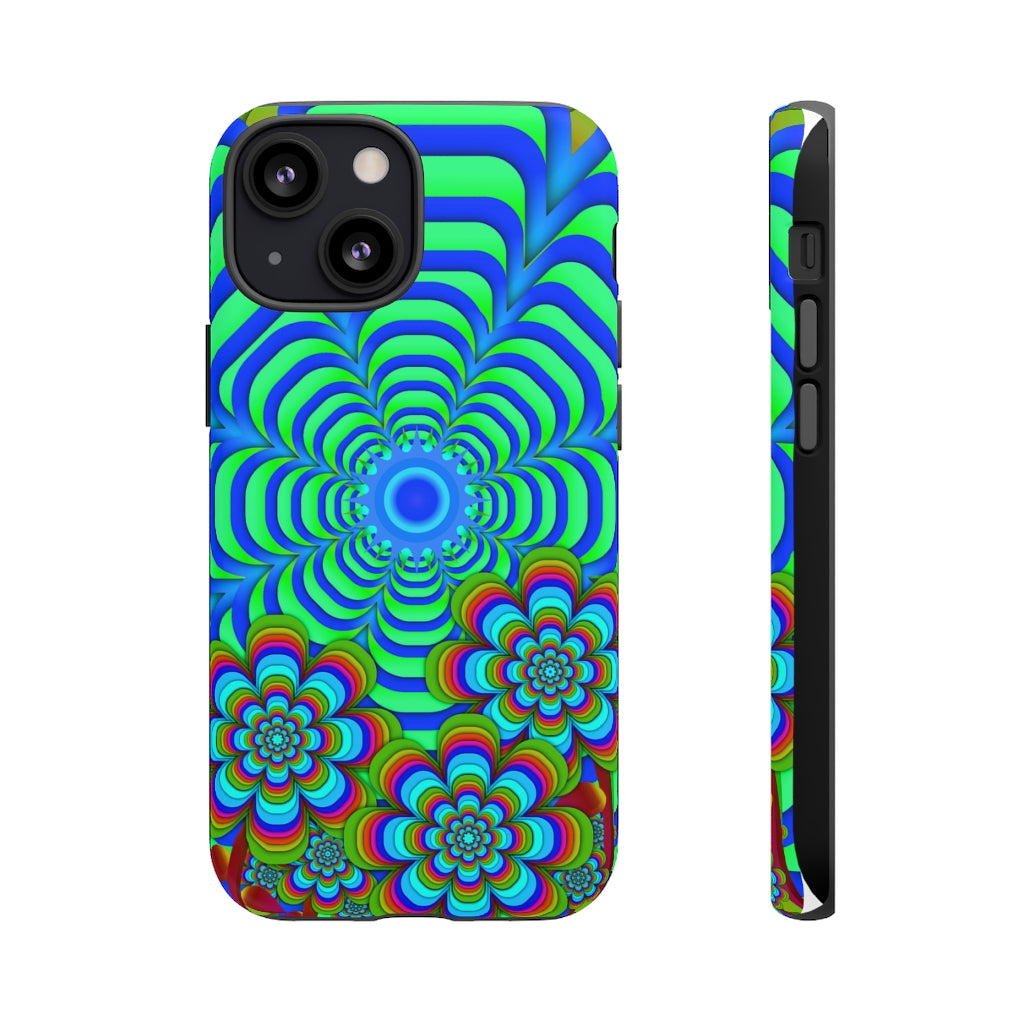 Sun Gazer Blue iPhone Case