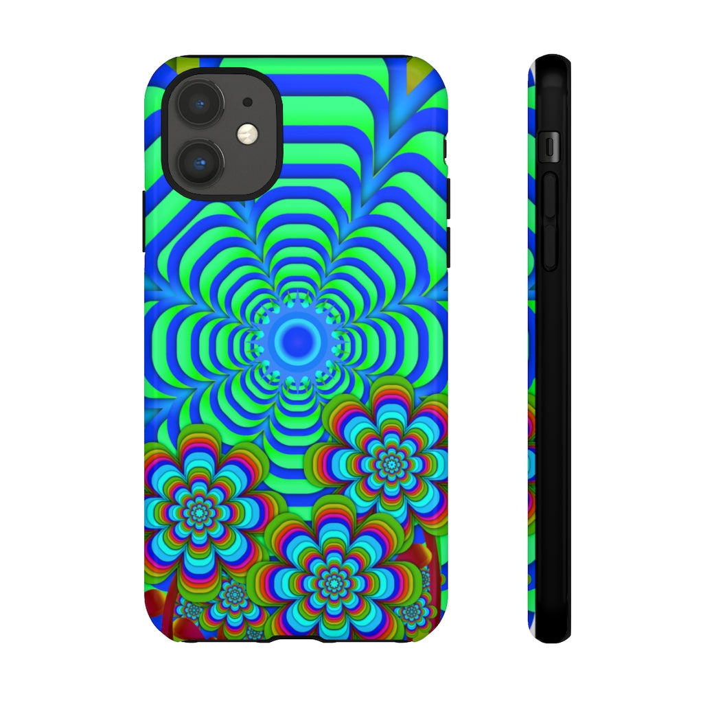 Sun Gazer Blue iPhone Case