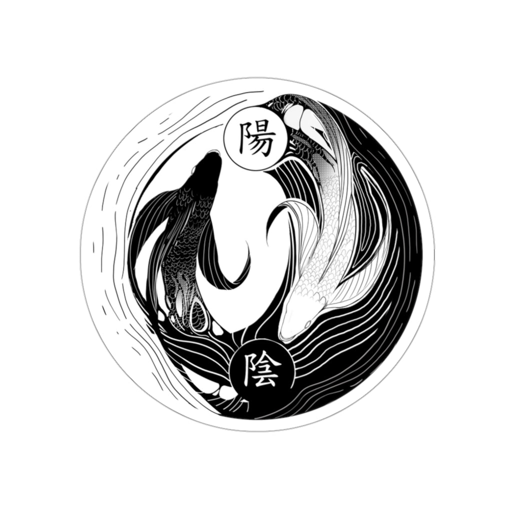 YIN YANG Balance Chinese Cosmic Duality Stickers