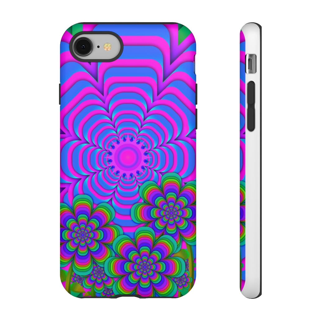 Sun Gazer Purple Flower Of Life iPhone Case