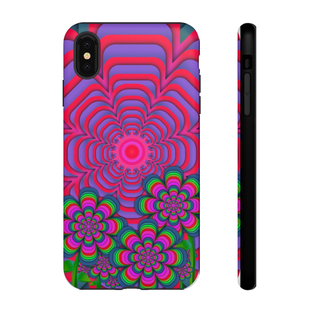 Sun Gazer Red Flower Of Life iPhone Case