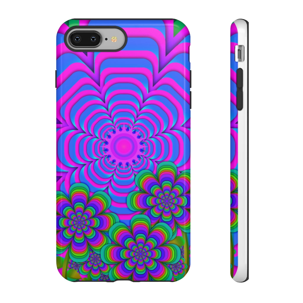 Sun Gazer Purple Flower Of Life iPhone Case