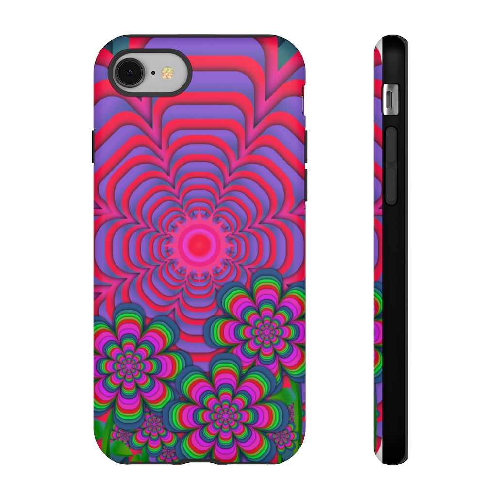 Sun Gazer Red Flower Of Life iPhone Case