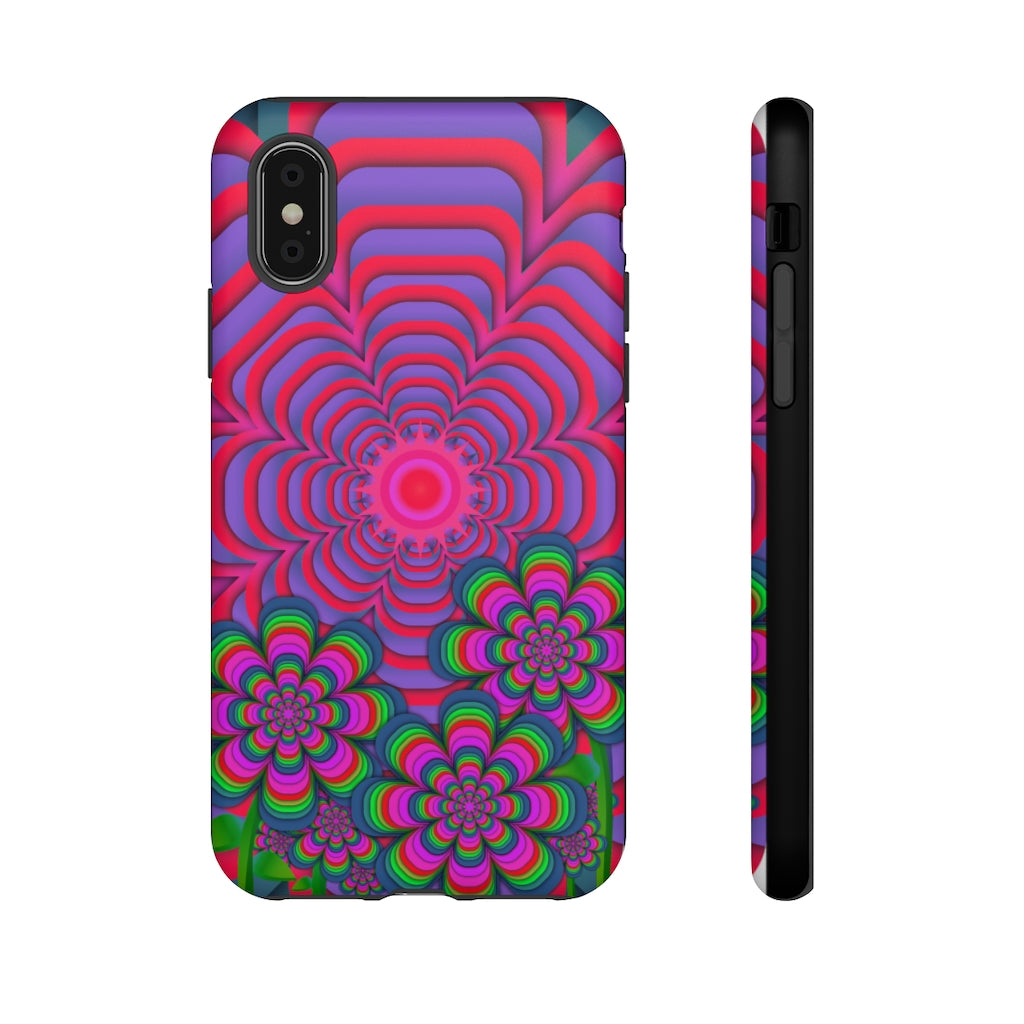 Sun Gazer Red Flower Of Life iPhone Case