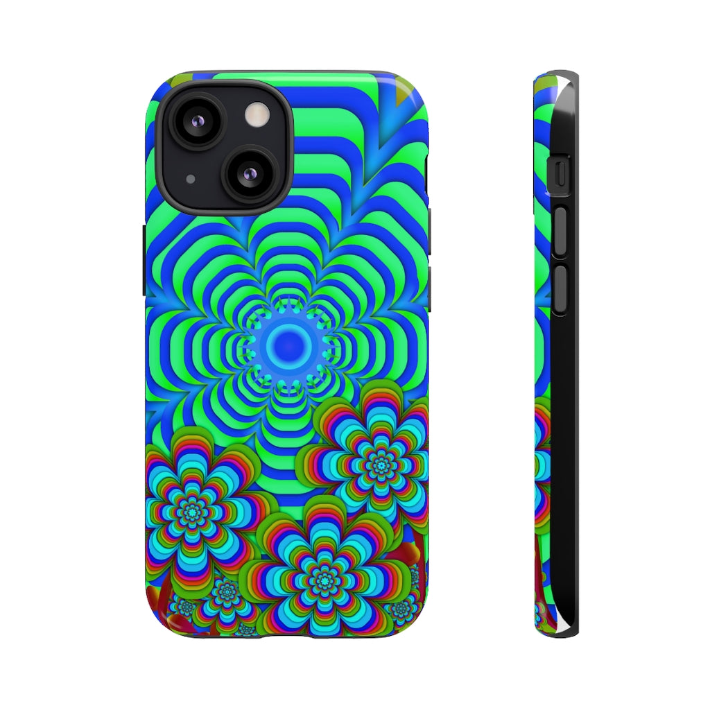 Sun Gazer Blue iPhone Case