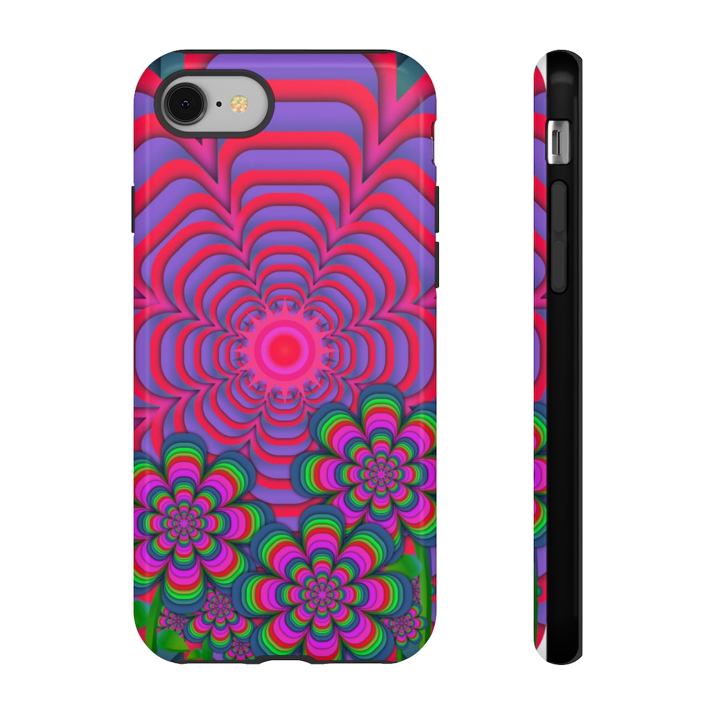 Sun Gazer Red Flower Of Life iPhone Case