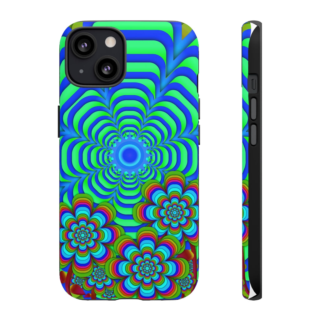 Sun Gazer Blue iPhone Case