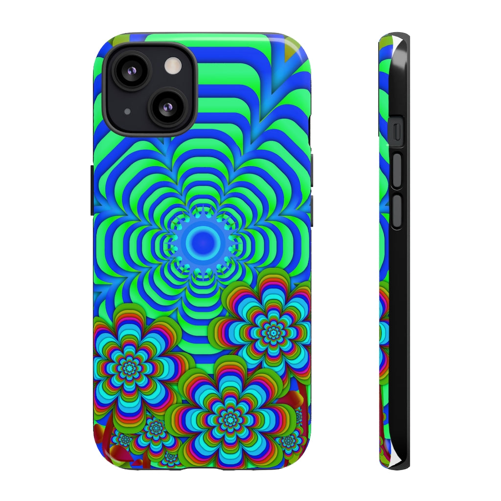 Sun Gazer Blue iPhone Case