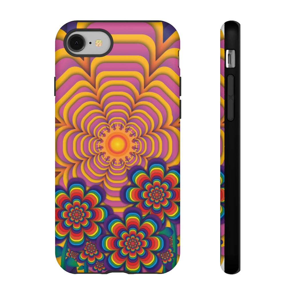 Sun Gazer Yellow Flower Of Life iPhone Case